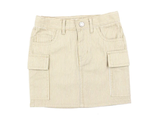Name It nomad/white stribet short cargo nederdel
